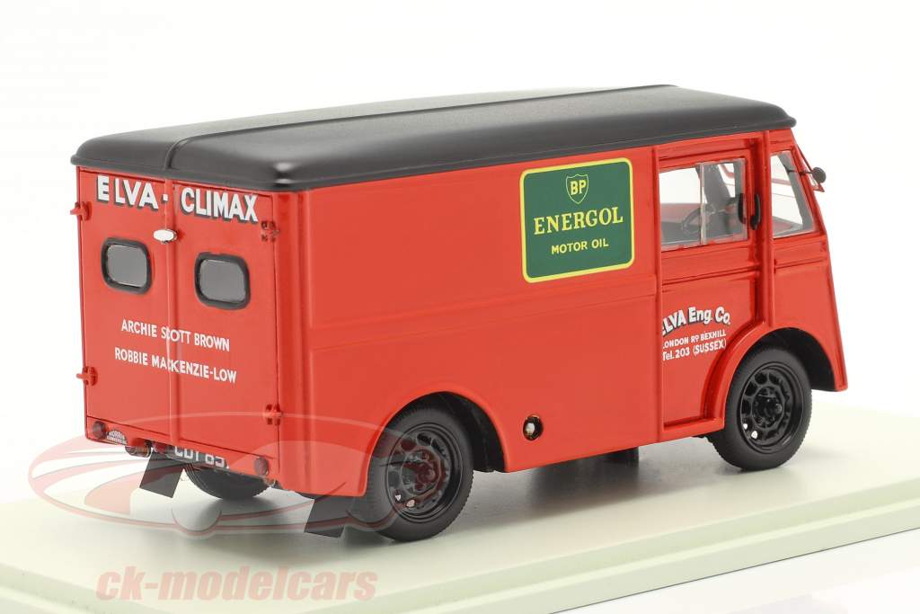 Morris PV Apoio, suporte Caminhão Elva Engineering Ano de construção 1947 vermelho 1:43 Spark