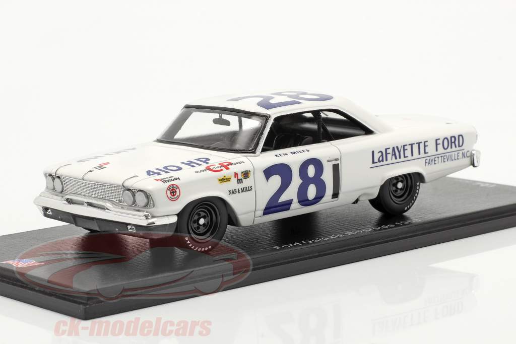 フォードギャラクシー＃28リバーサイド1963ケンマイル1:43スパーク