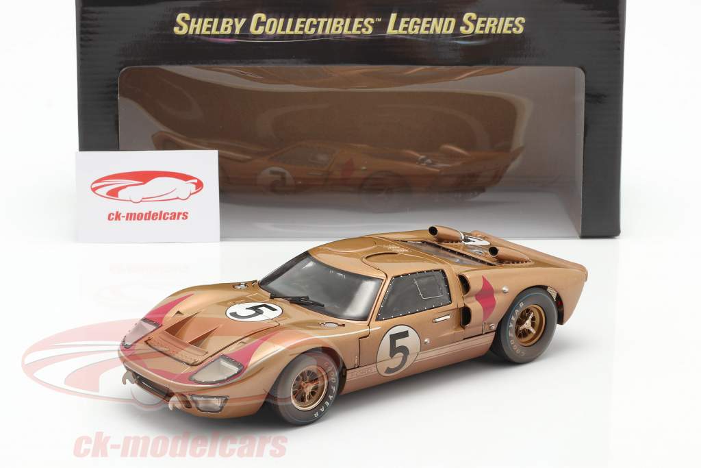 Ford GT40 MK II #5 3e 24h LeMans 1966 Dirty Version 1:18 ShelbyCollectibles