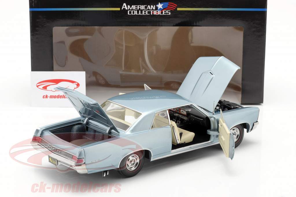 Pontiac GTO construit en 1965 ardoise bluemist 1:18 SunStar