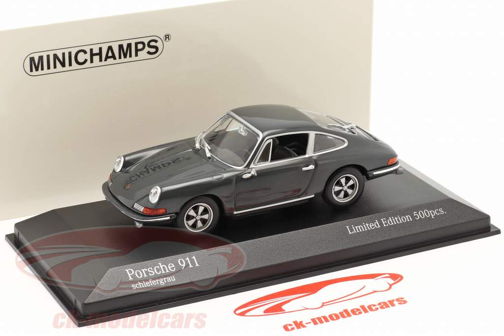 Porsche 911 Année de construction 1964 ardoise gris 1:43 Minichamps