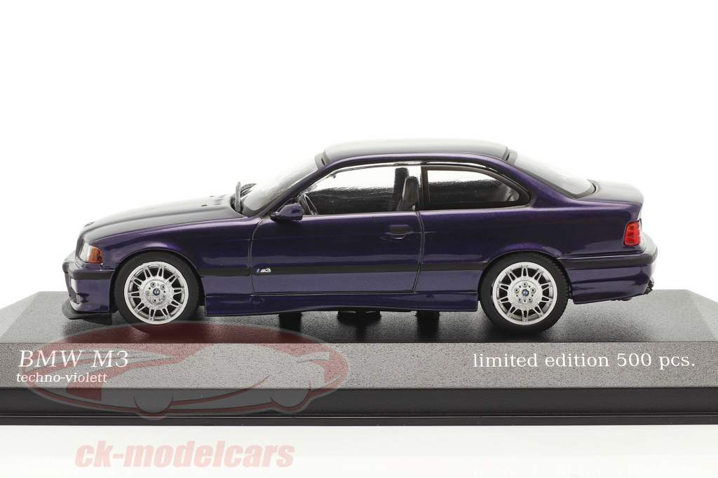 BMW M3 (E36) Année de construction 1992 techno violet 1:43 Minichamps