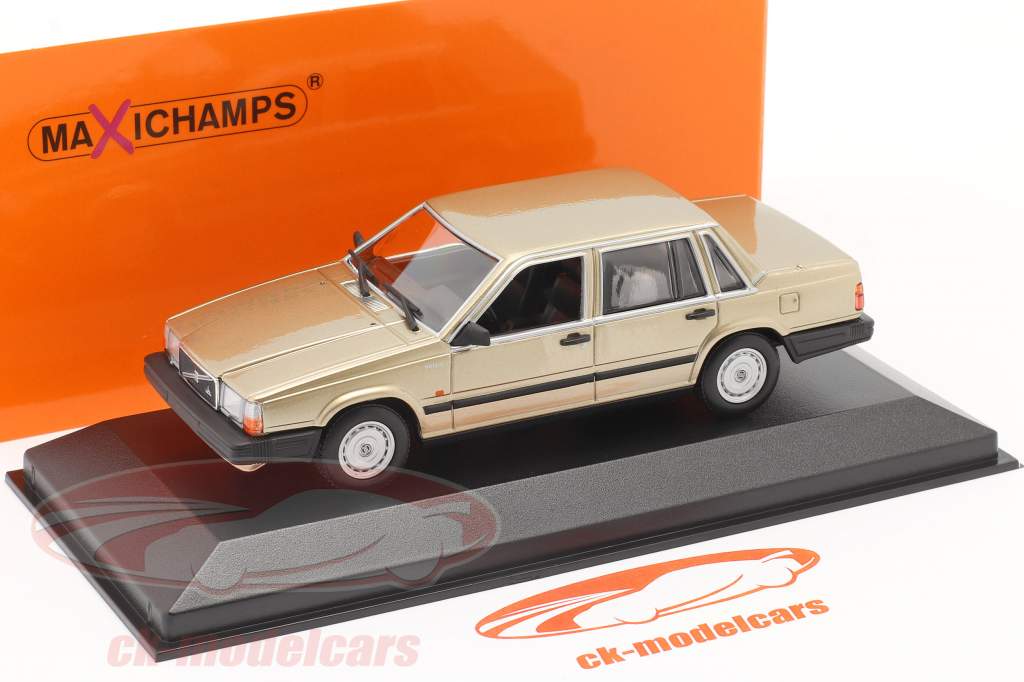 Volvo 740 GL Année de construction 1986 or métallique 1:43 Minichamps