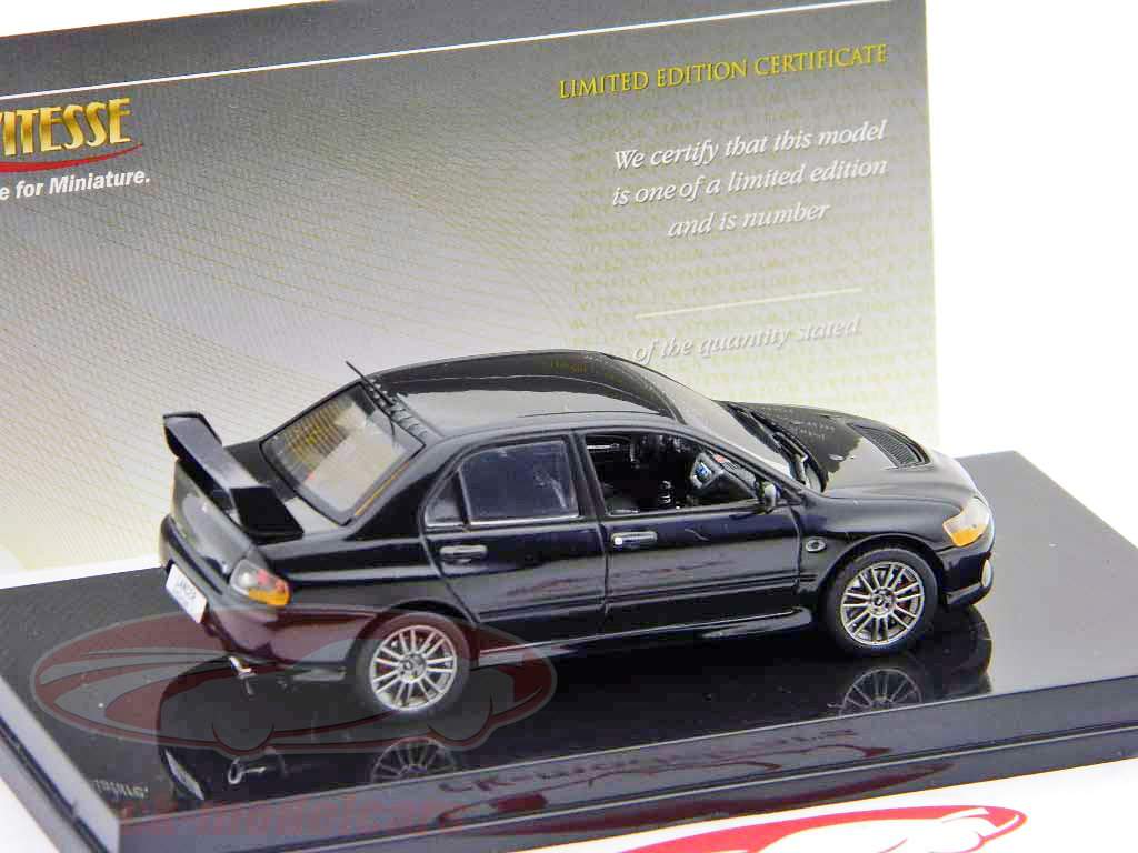 Mitsubishi Lancer Evo IX noir / noir Vitesse 1:43