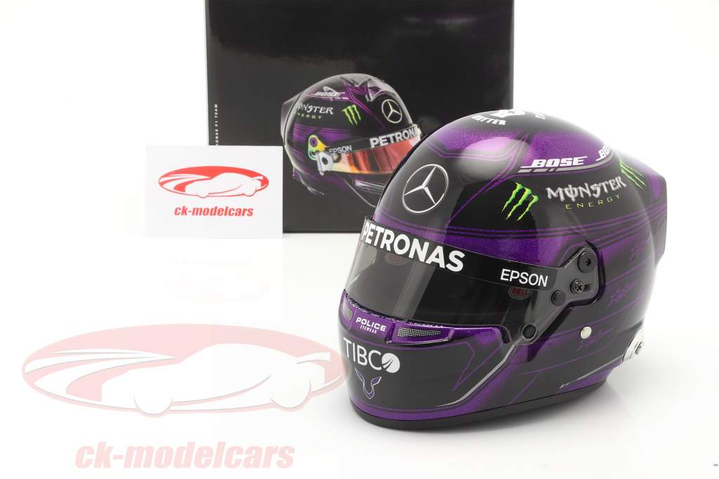 L. Hamilton #44 Mercedes-AMG Petronas Fórmula 1 Campeão mundial 2020 capacete 1:2 Bell