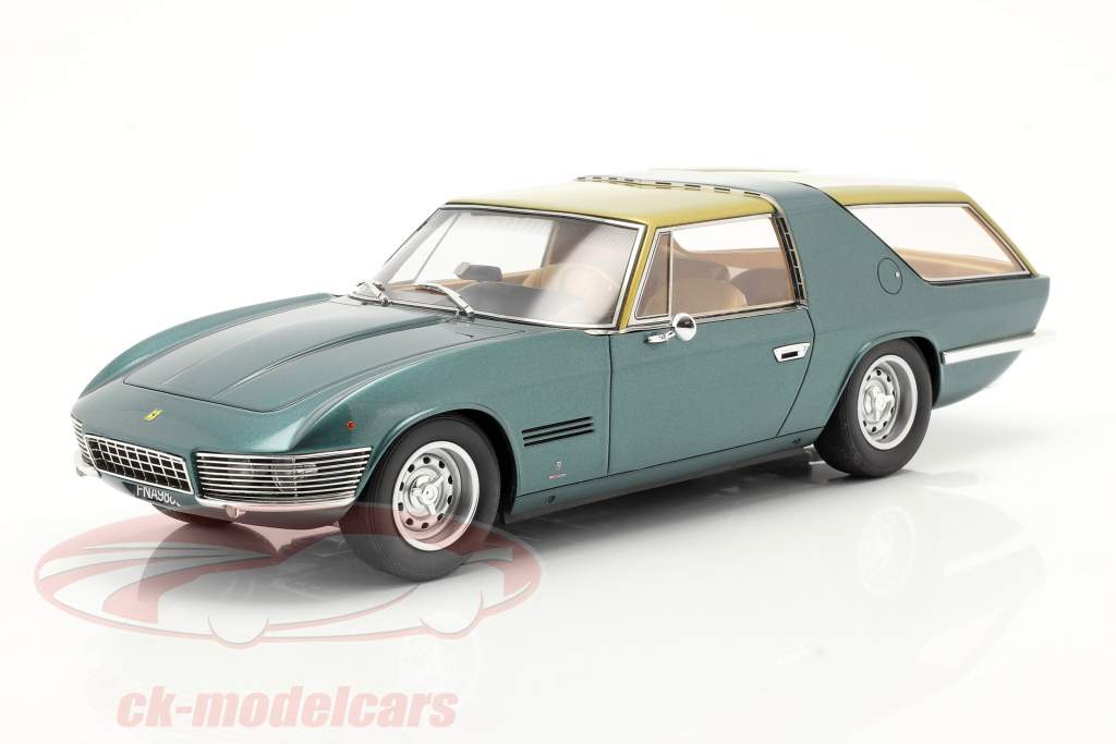 Ferrari 330GT Shooting Brake Vignale 1968 vert métallique / or 1:18 Matrix