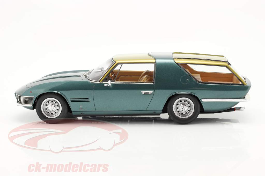 Ferrari 330GT Shooting Brake Vignale 1968 vert métallique / or 1:18 Matrix