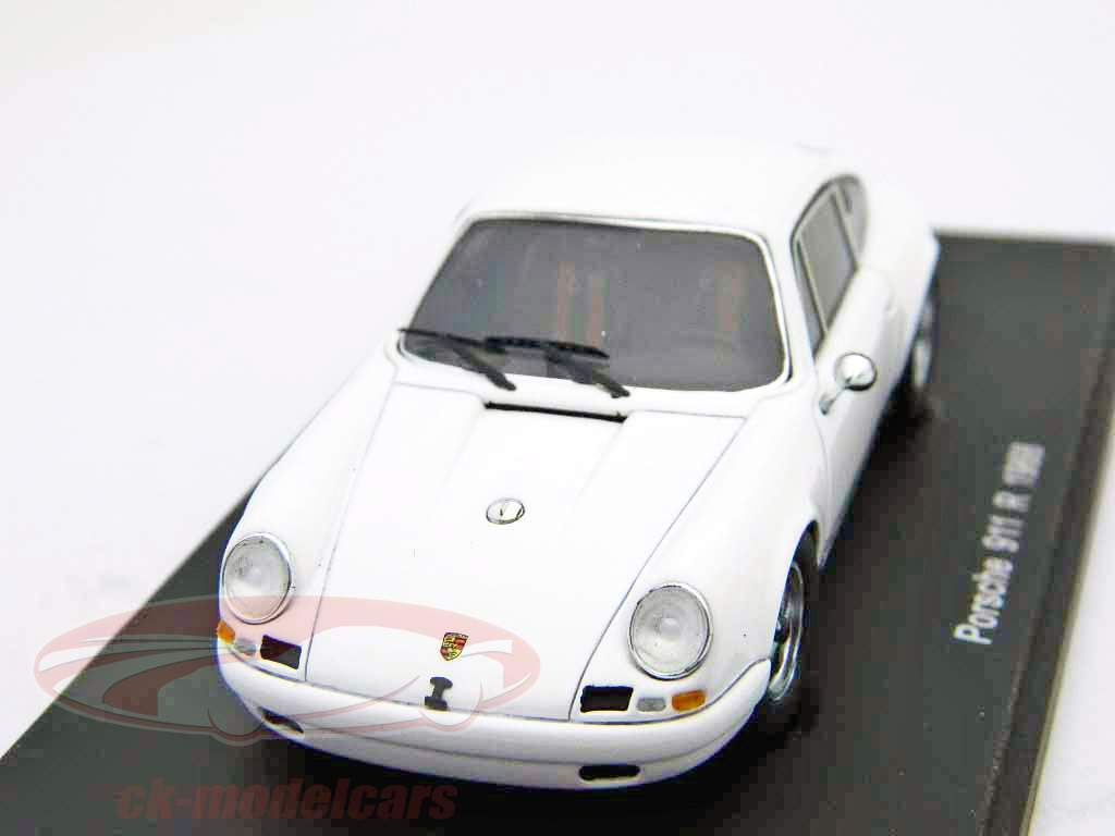 Porsche 911 R année 1968 blanc / blanc Spark 1:43