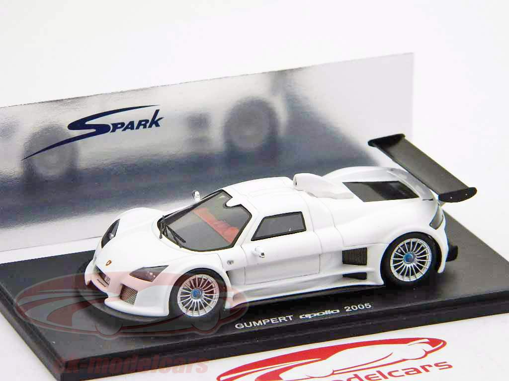 Gumpert Apollo modèle 2005 blanc / blanc Spark 1:43