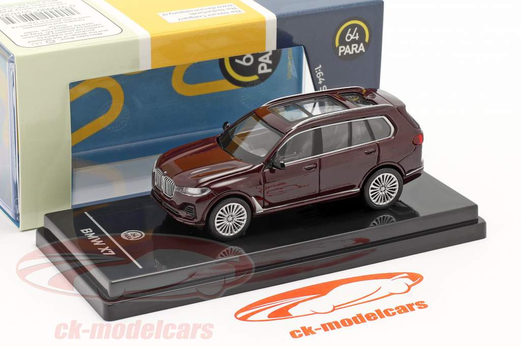 BMW X7 (G07) LHD Año de construcción 2019 ametrine rojo metálico 1:64 Paragon Models