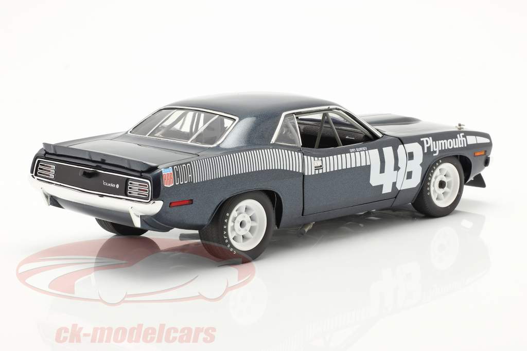 Plymouth Cuda AAR #48 1970 Pilot Car blau / weiß 1:18 GMP