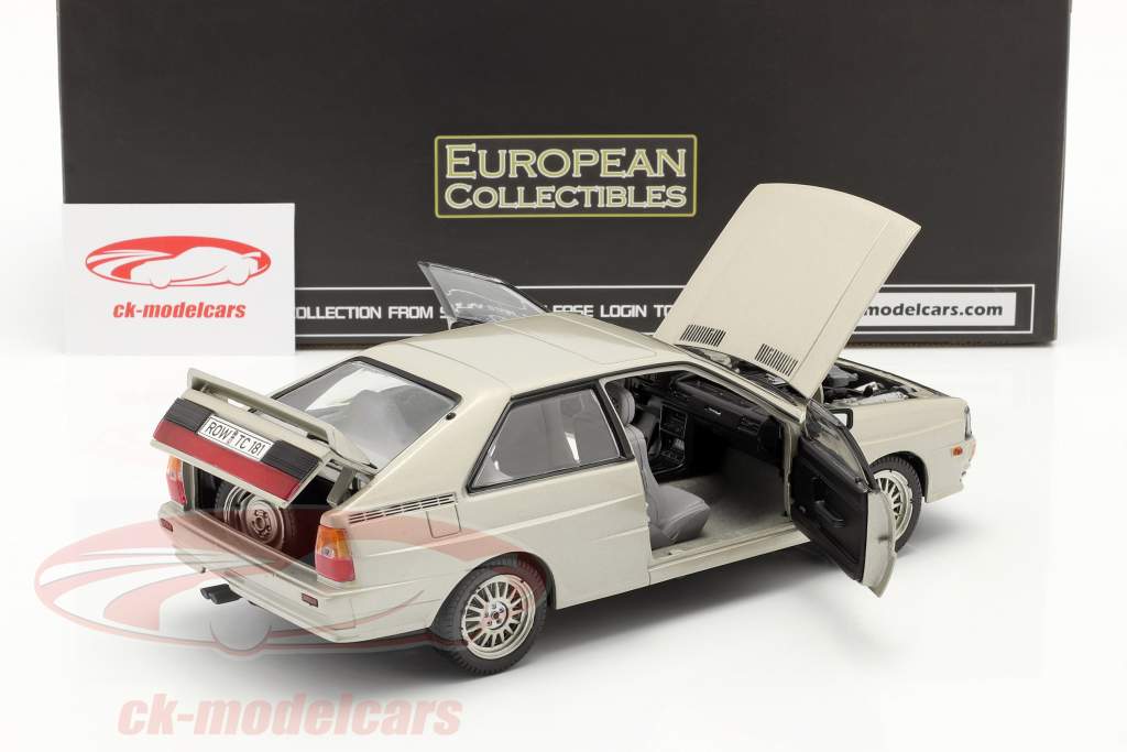 Audi Quattro Coupe Año de construcción 1981 plata 1:18 SunStar