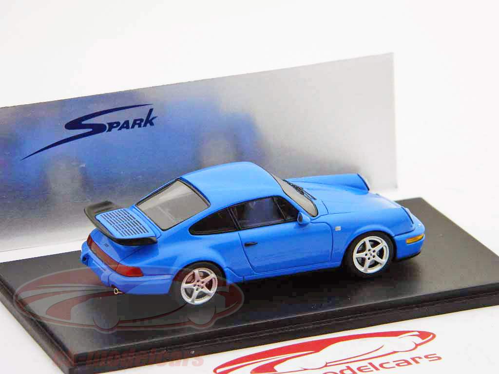 Porsche RUF RCT EVO Coupe 1992 blue 1:43 Spark