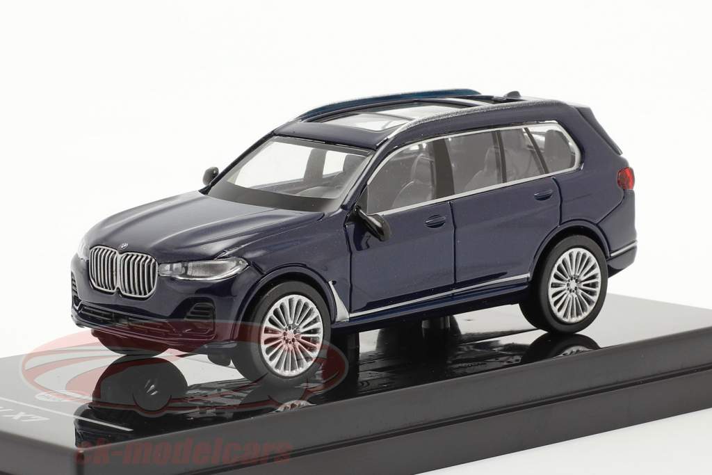 BMW X7 (G07) LHD Byggeår 2019 tanzanite blå 1:64 Paragon Models