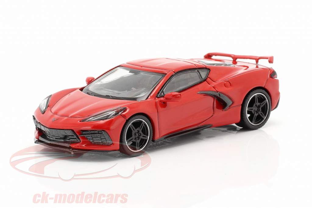 Chevrolet Corvette C8 Stingray Baujahr 2020 fackelrot 1:64 TrueScale