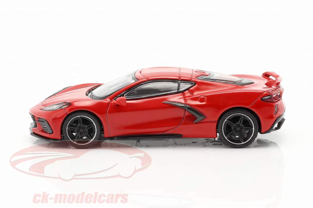 Chevrolet Corvette C8 Stingray Baujahr 2020 fackelrot 1:64 TrueScale