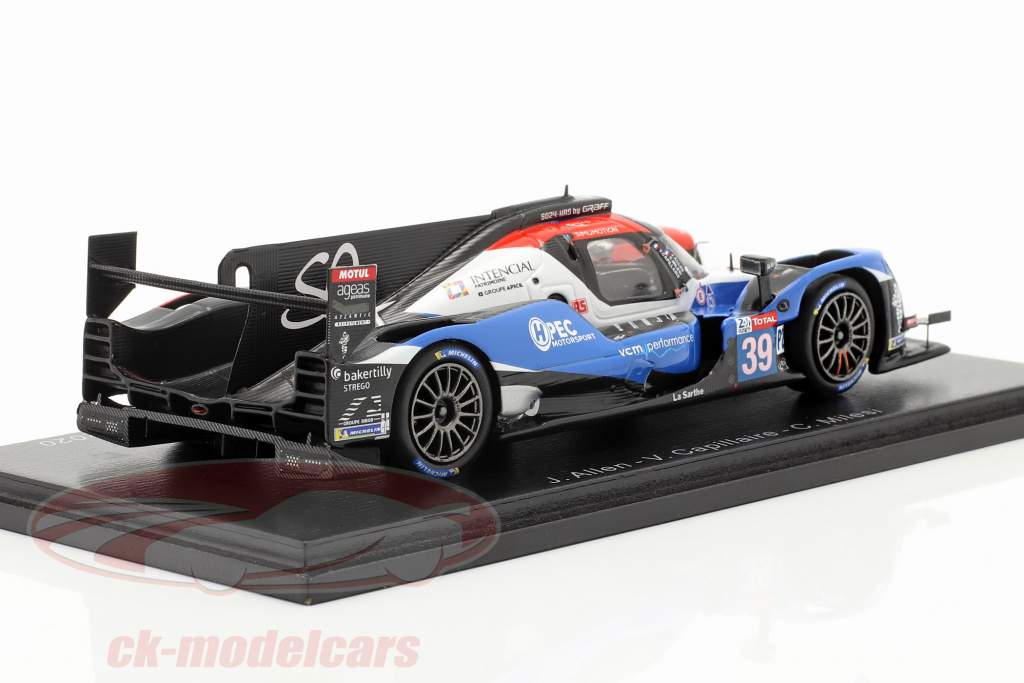 Oreca 07 #39 24h LeMans 2020 Allen, Capillaire, Milesi 1:43 Spark