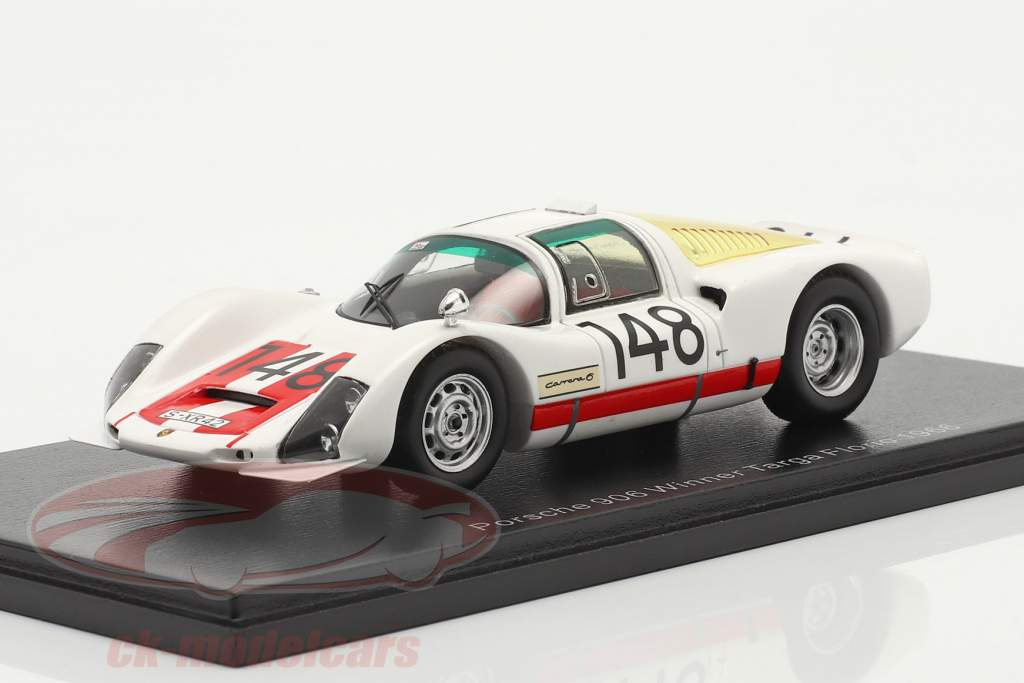 Porsche 906 #148 vincitore Targa Florio 1966 Mairesse, Müller 1:43 Spark