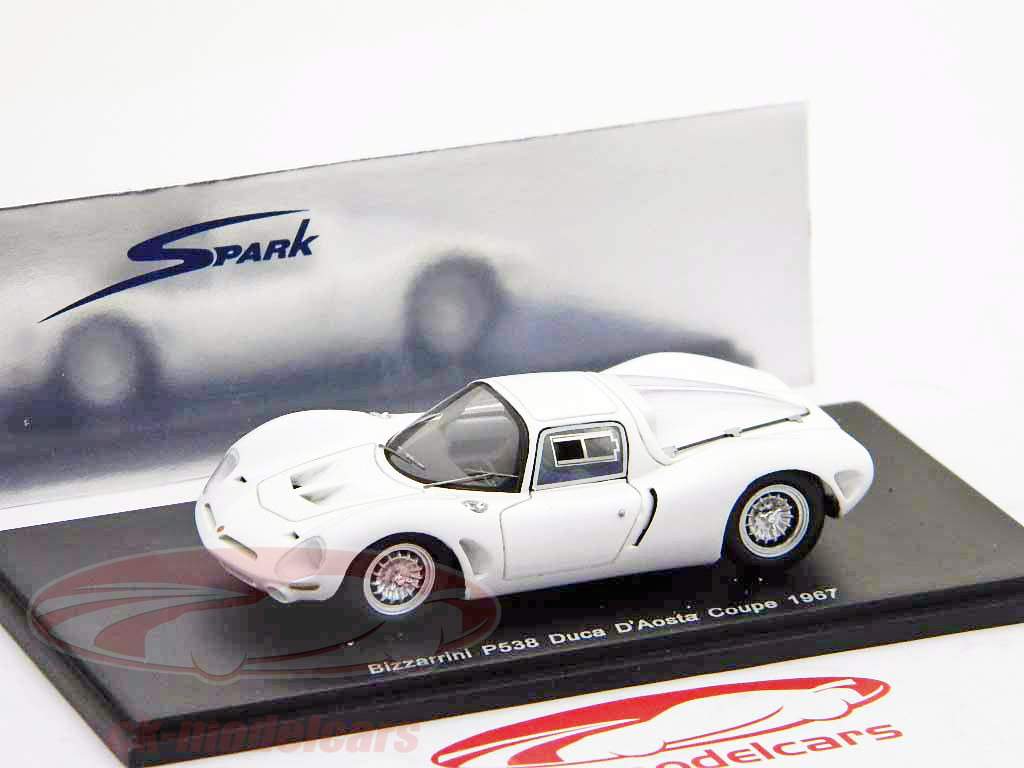 Bizzarrini P538 Duva D&#39;Aosta années Coupe 1967 blanc / blanc Spark 1:43
