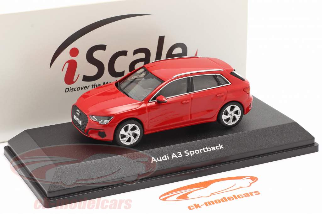 Audi A3 Sportback Année de construction 2020 tango rouge 1:43 iScale