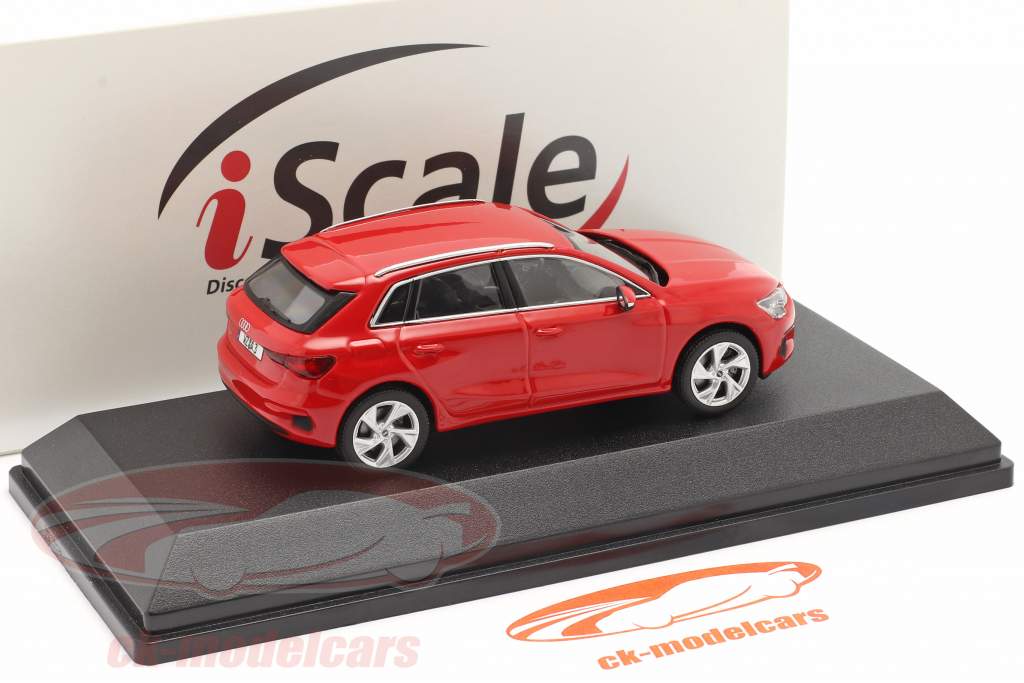 Audi A3 Sportback Année de construction 2020 tango rouge 1:43 iScale