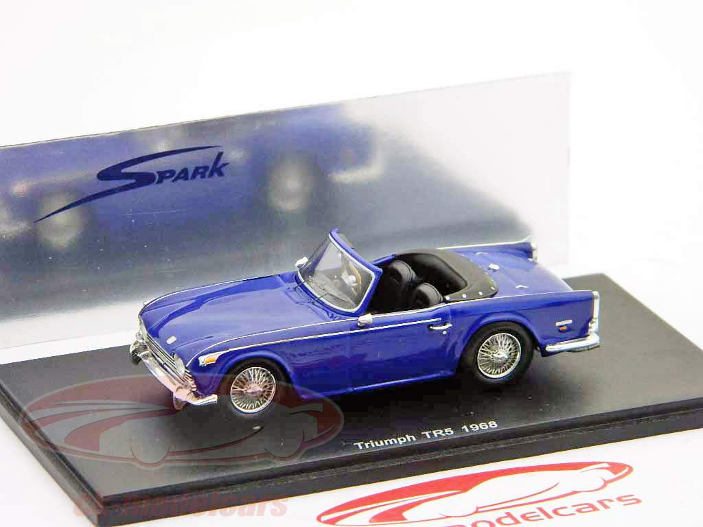 Triumph TR5 1968 blue 1:43 Spark