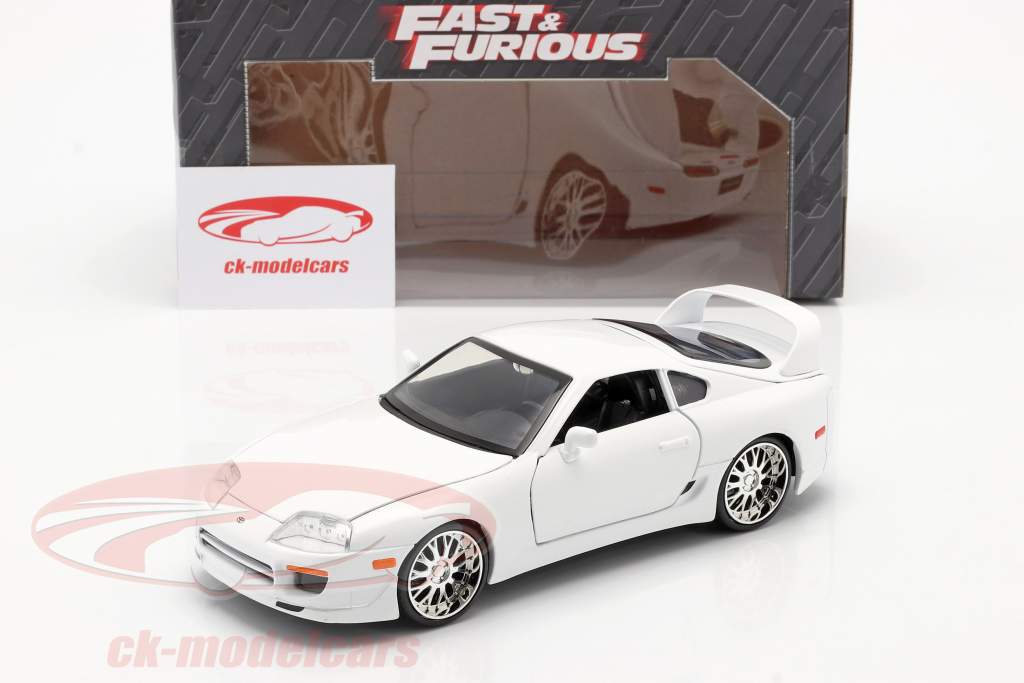 电影:速度与激情7~布莱恩驾驶的丰田 Supra 白色 1:24 佳达 Jada Toys