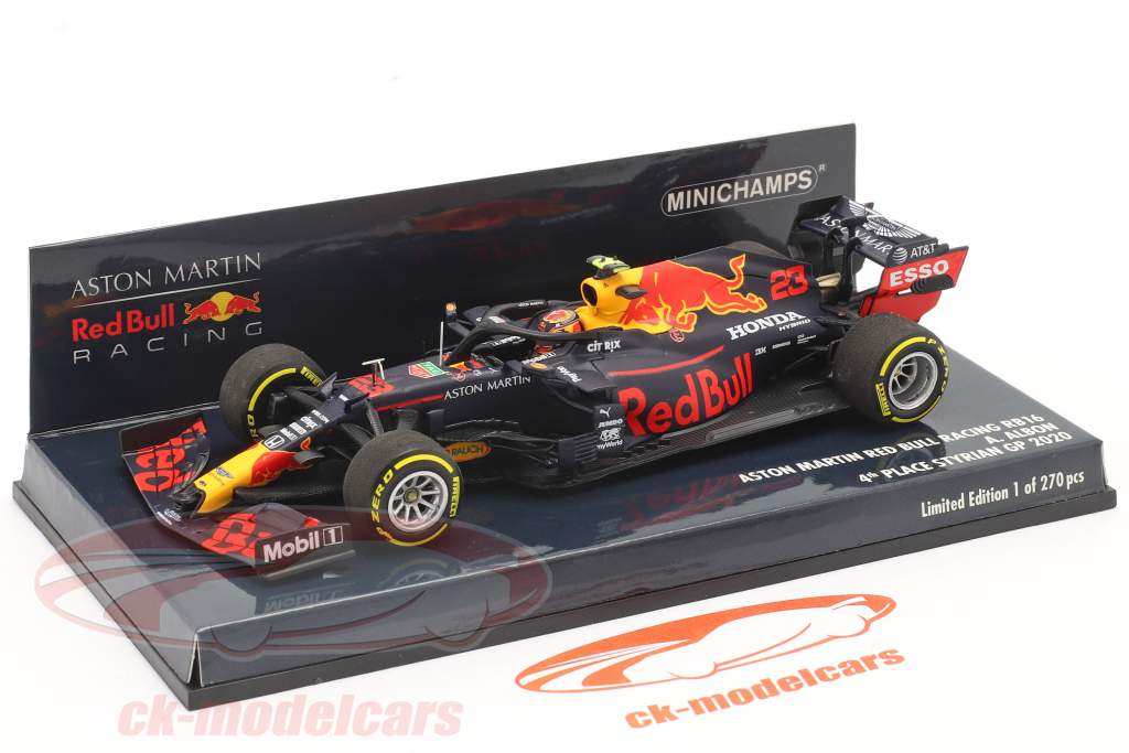 Alexander Albon Red Bull Racing RB16 #23 4e Styrien GP formule 1 2020 1:43 Minichamps
