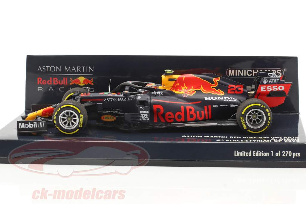Alexander Albon Red Bull Racing RB16 #23 4e Styrien GP formule 1 2020 1:43 Minichamps