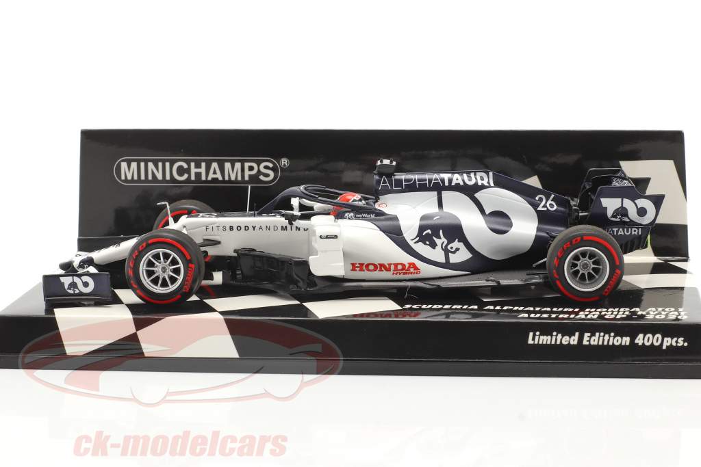 Daniil Kvyat Alpha Tauri AT01 #26 autrichien GP formule 1 2020 1:43 Minichamps