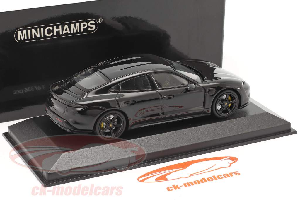 Porsche Taycan Turbo S year 2020 black 1:43 Minichamps