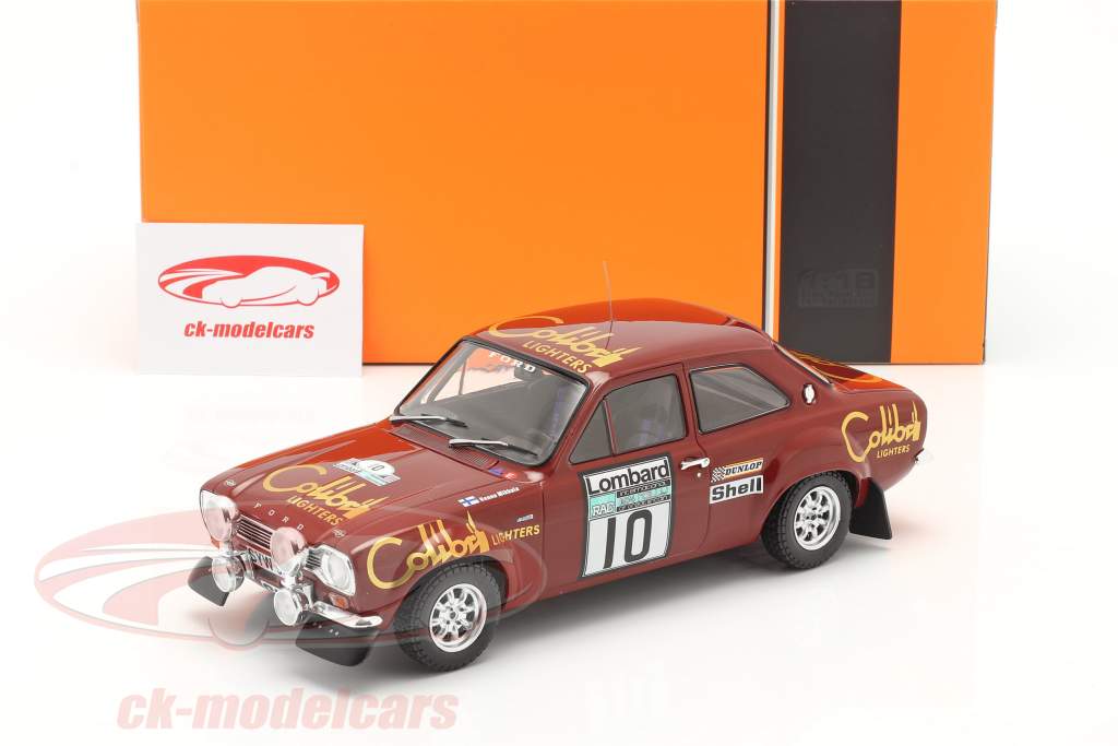 Ford Escort Mk1 RS 1600 #10 Lombard RAC Rallye 1974 Mikkola, Davenport 1:18 Ixo