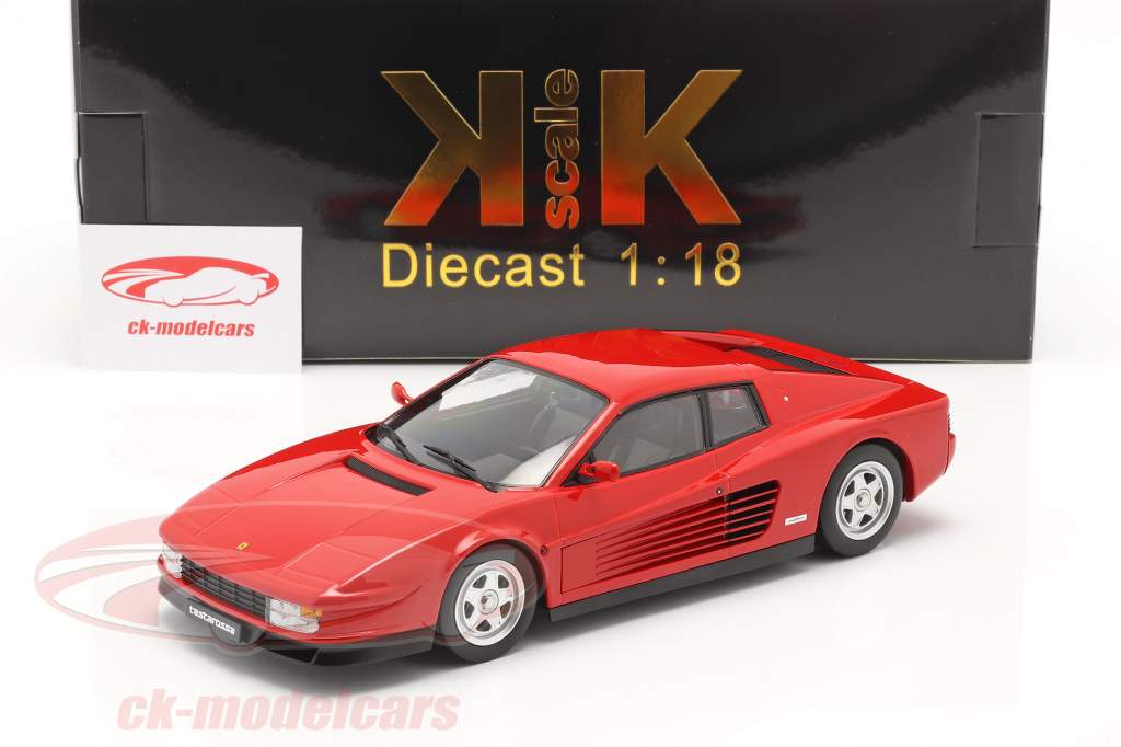 Ferrari Testarossa Année de construction 1986 rouge 1:18 KK-Scale