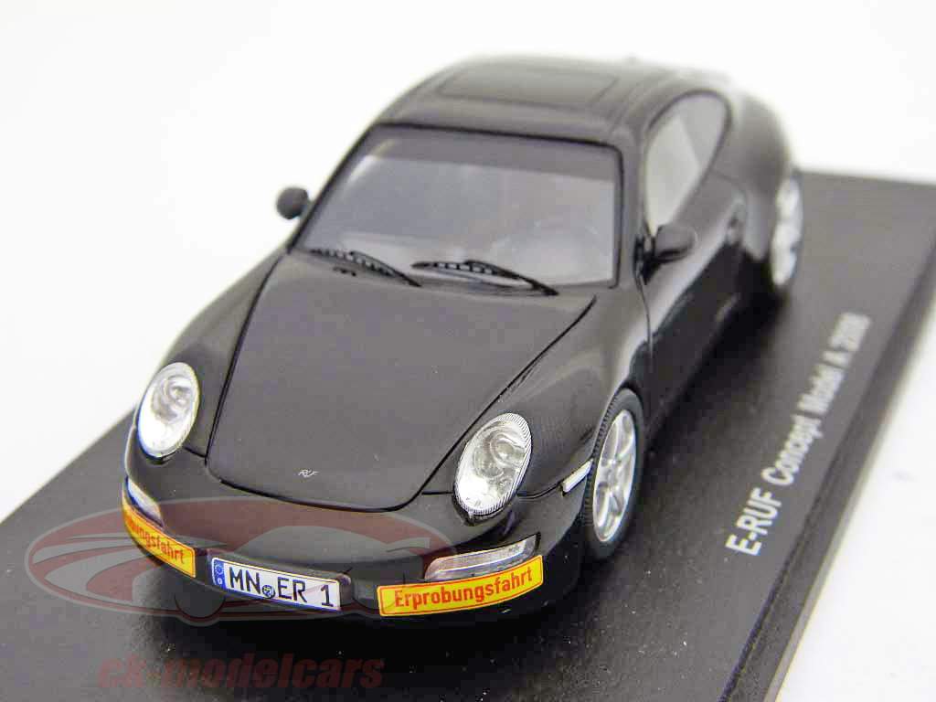 保时捷E-RUF概念模型提供的BJ 2008黑/黑1点43星火