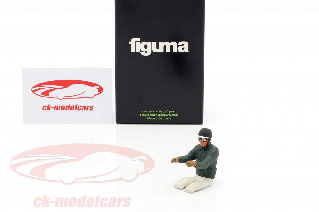 Sitter Racer figura con grigio verde giacca 1:18 FigurenManufaktur
