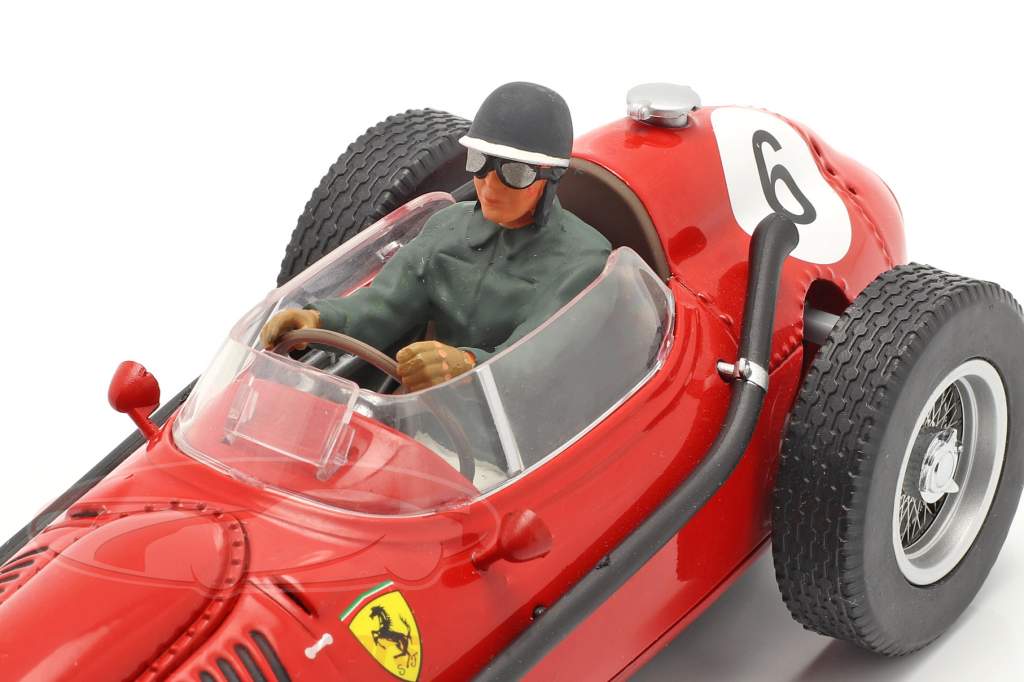 Seated Racer figure with grey green jacket 1:18 FigurenManufaktur