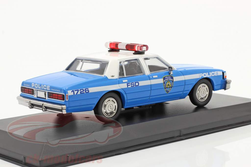 Chevrolet Caprice NYPD 1990 blue / white 1:43 Greenlight