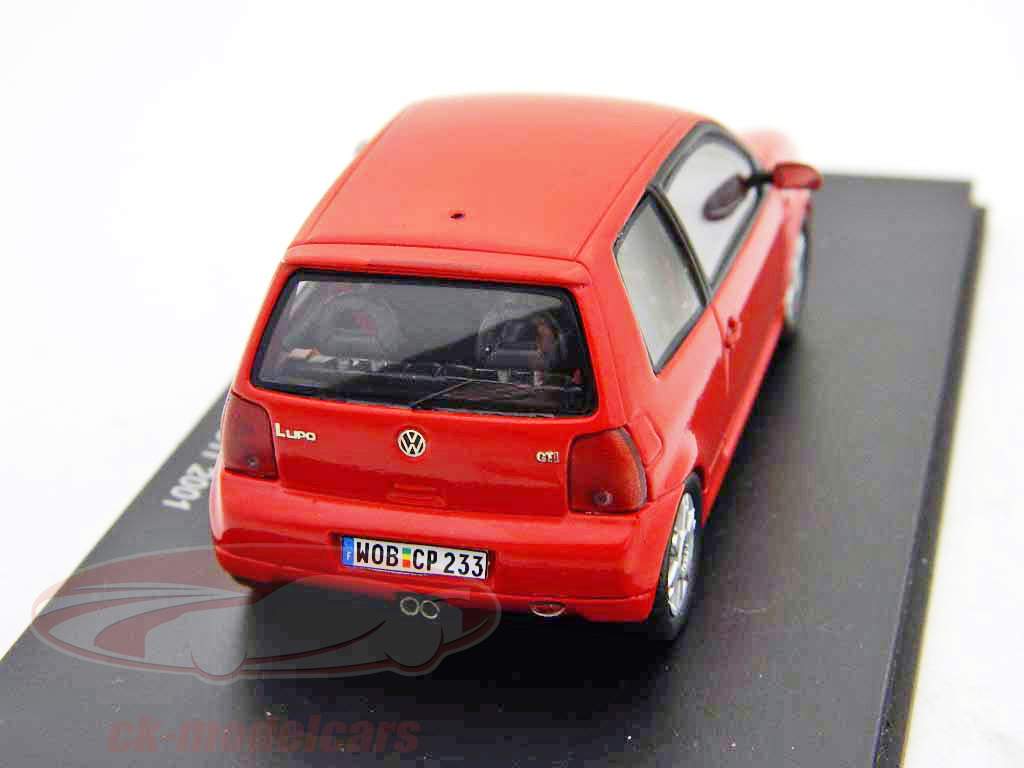 Volkswagen Lupo GTI modèle 2001 rouge / rouge Spark 1:43
