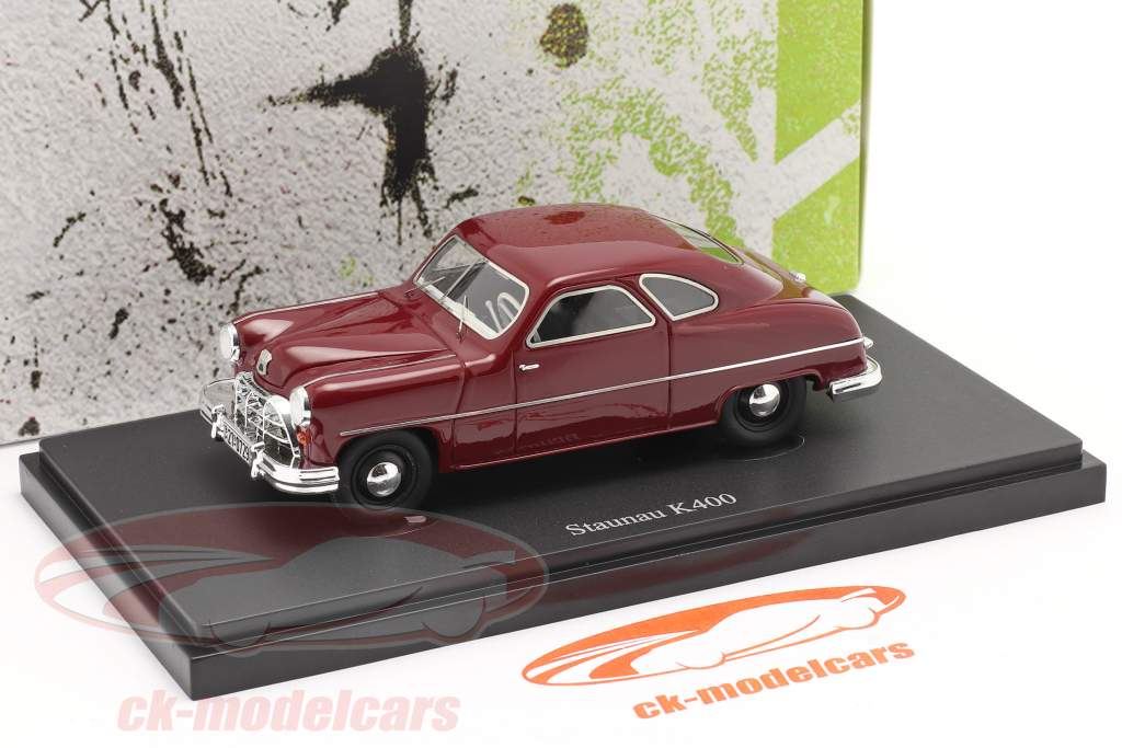 Staunau K400 Año de construcción 1950 oscuro rojo 1:43 AutoCult