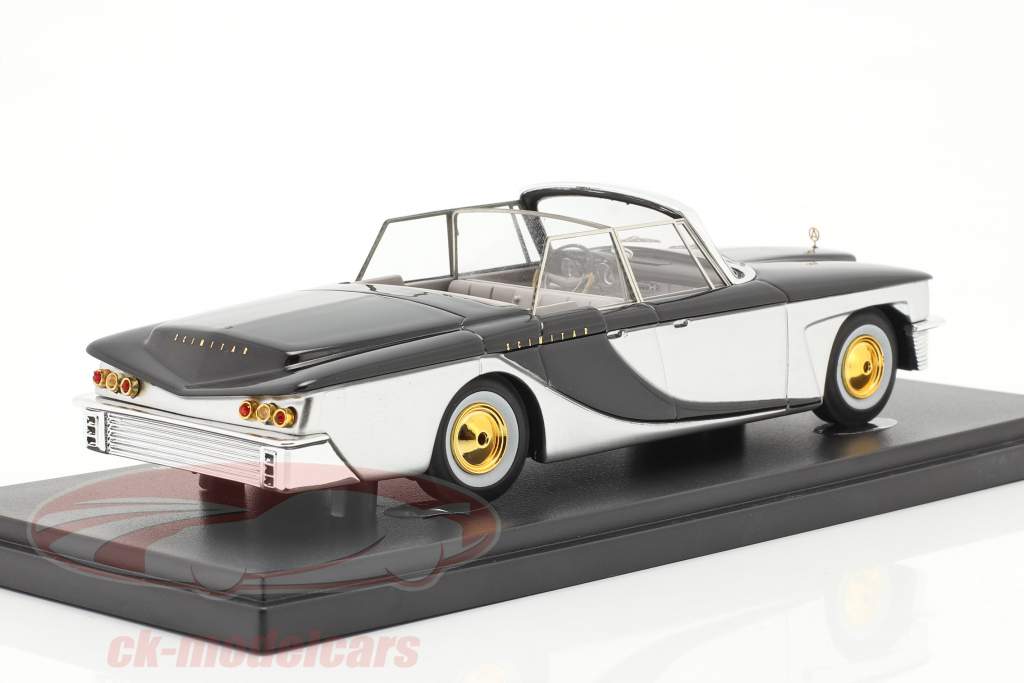 Brooks Stevens Scimitar Town Car Phaeton 1959 silver / black 1:43 AutoCult