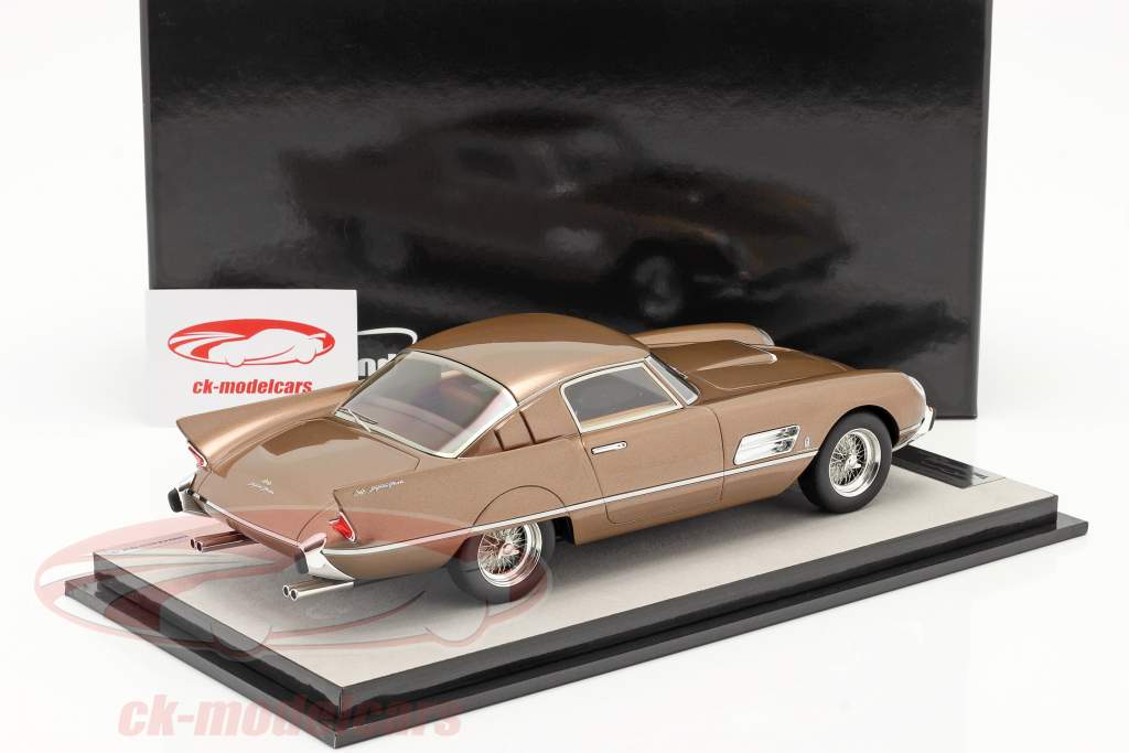 Ferrari 410 Superfast (0483SA) 1956 bronce metálico 1:18 Tecnomodel