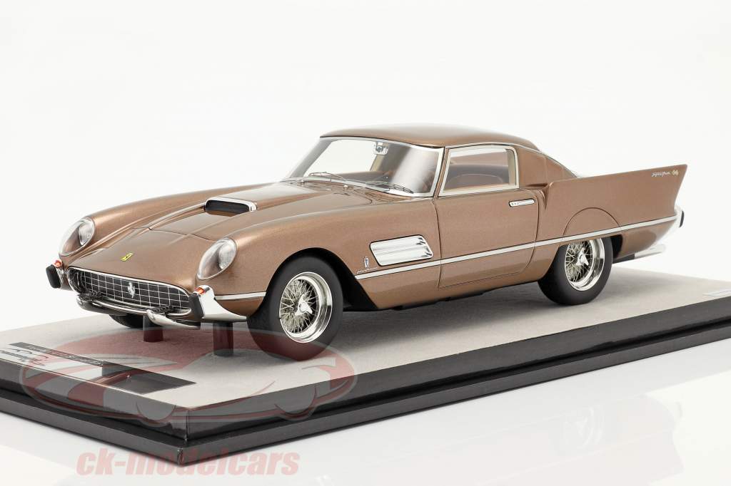 Ferrari 410 Superfast (0483SA) 1956 bronce metálico 1:18 Tecnomodel