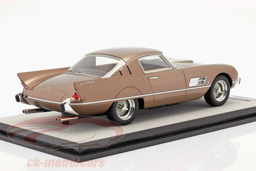 Ferrari 410 Superfast (0483SA) 1956 bronce metálico 1:18 Tecnomodel