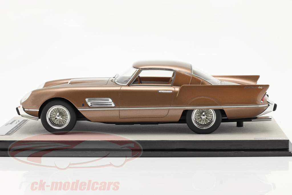 Ferrari 410 Superfast (0483SA) 1956 bronce metálico 1:18 Tecnomodel