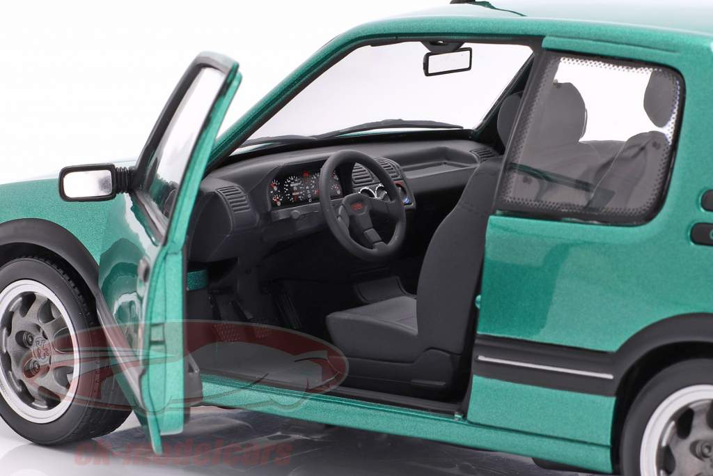 Peugeot 205 GTi Griffe Construction year 1990 green metallic 1:18 Norev