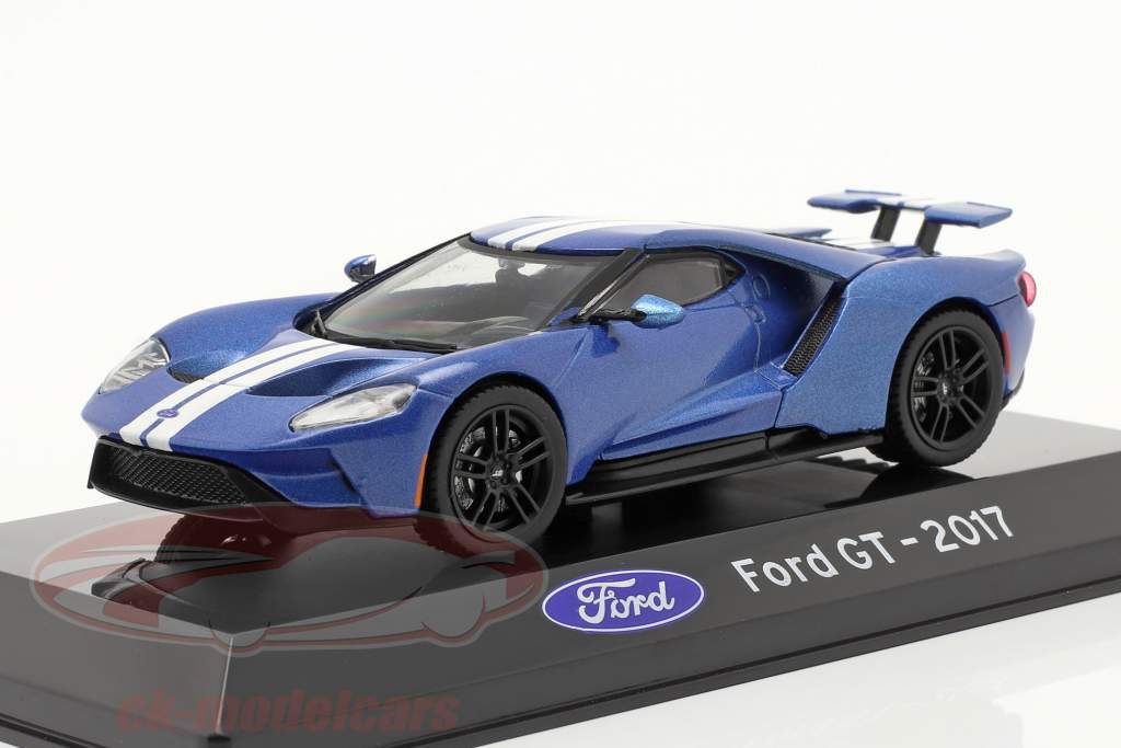 Ford GT Byggeår 2017 blå metallisk 1:43 Altaya