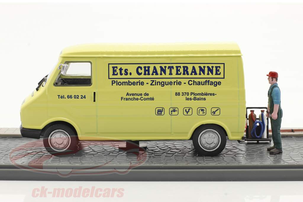 Citroen C35 Kastenwagen Klempner hellgelb / blau 1:43 Atlas