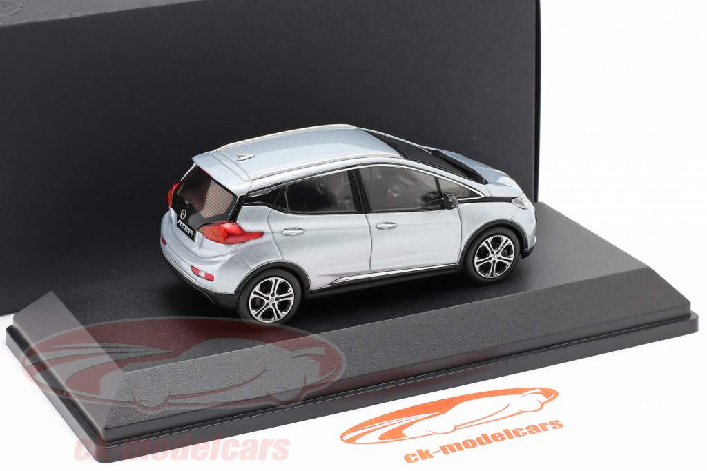 Opel Ampera-E Año de construcción 2018 cristal de plata 1:43 iScale