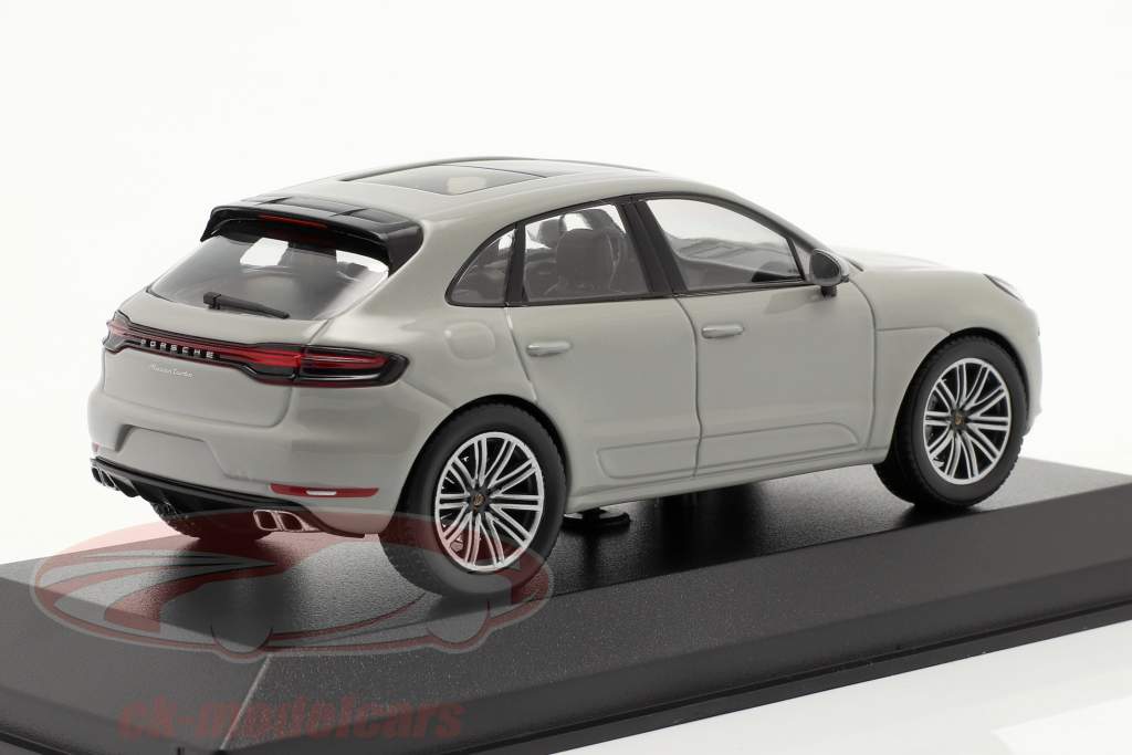 Porsche Macan Turbo year 2019 chalk grey 1:43 Minichamps