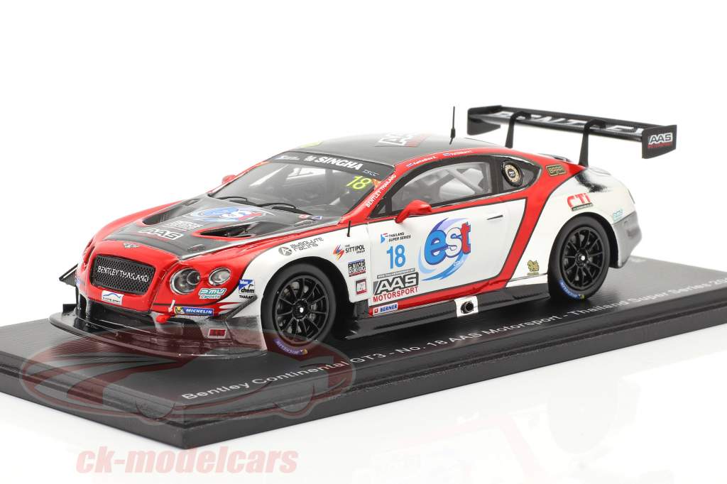 Bentley Continental GT3 #18 Thailand Super Series 2018 1:43 Spark
